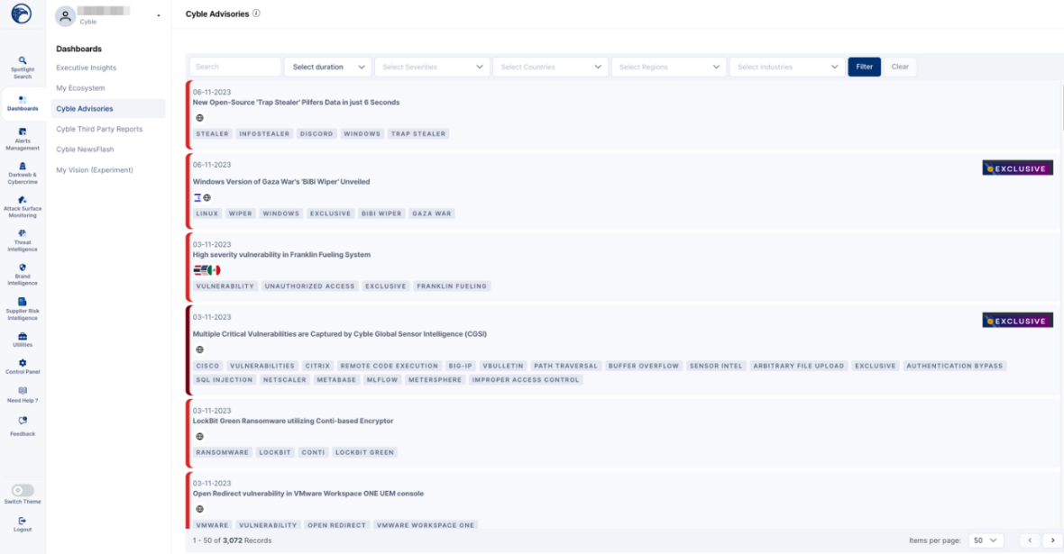 Cyber Threat Intelligence & IOC Repository